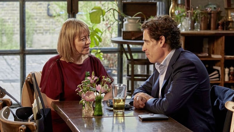 Nicola Walker, as Hannah, and Stephen Mangan, as Nathan, return to our screen in the drama The Split. 