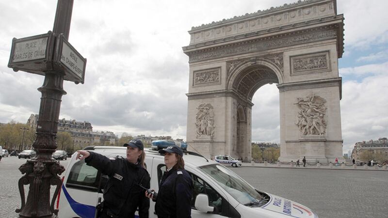 The Champs-Elysees has previously been the scene of security alerts, as in this picture from 2013 when it was sealed off as police checked the monument for an explosive device&nbsp;