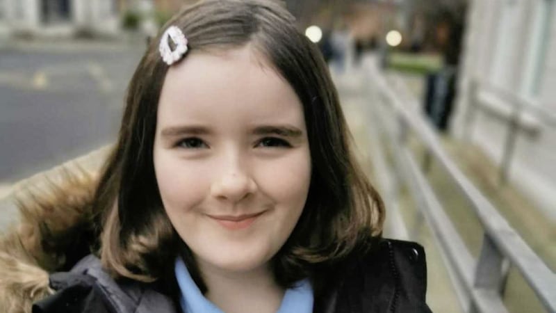 Mollie-Rose McCartan Regan (10) is campaigning against the removal of trees along Stranmillis embankment in south Belfast 