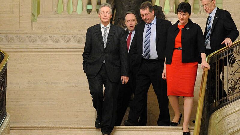 'Peter Robinson likes nothing better than strutting into the hall in Stormont in front of the staircase and using it like a stage'