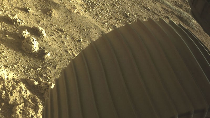The agency also released new images the rover took on the Martian surface.