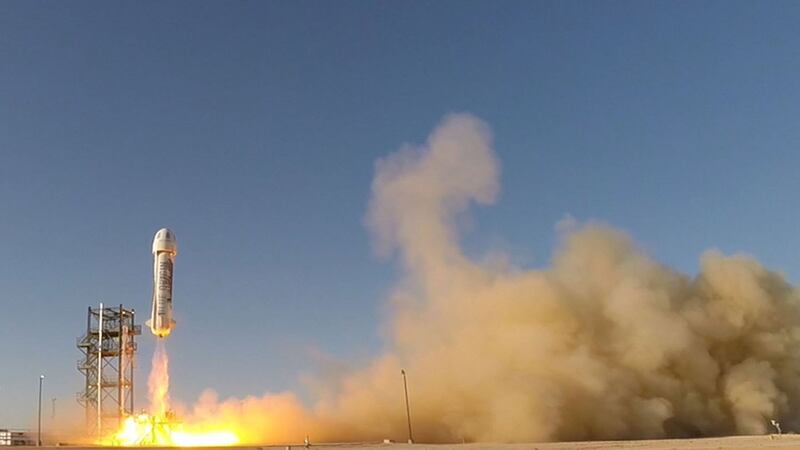 The verticle takeoff, vertical landing (VTVL) space vehicle went on its highest test flight to date.
