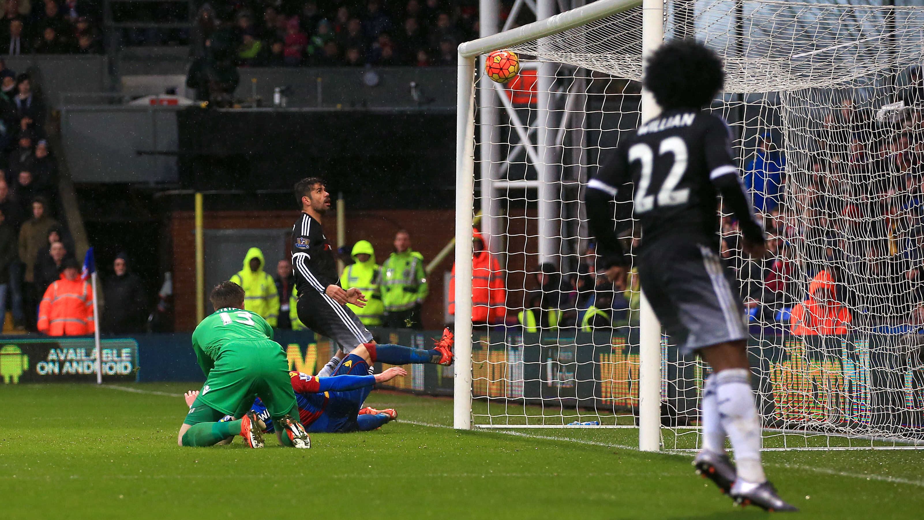 Diego Costa scores Chelsea's third goal at Selhurst Park on Sunday<br />Picture by PA&nbsp;
