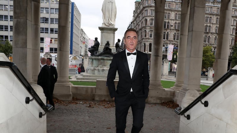 James Nesbitt pictured arriving at Belfast City Hall for the UlsterTatler Awards. Picture by Declan Roughan 