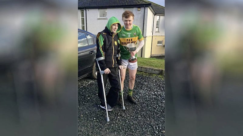 Fintan O&#39;Neill (left) is recovering from his injuries 