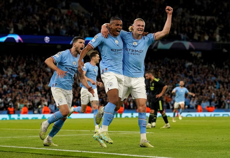 Manchester City celebrate