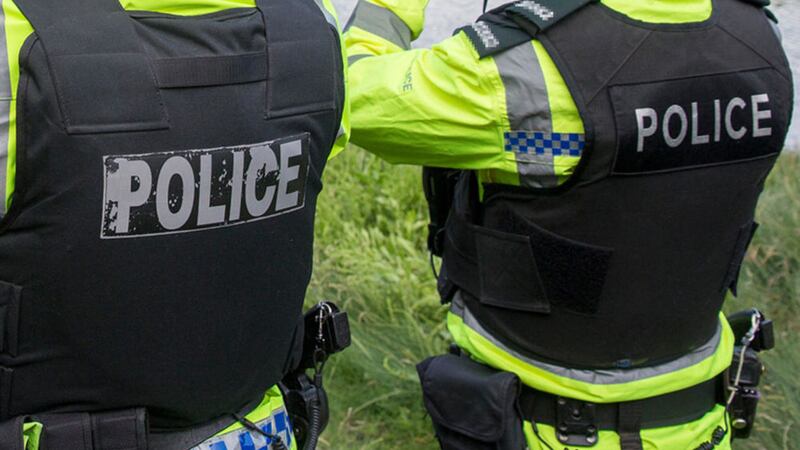 Two men were arrested after two dogs were seized from a house in east Belfast 