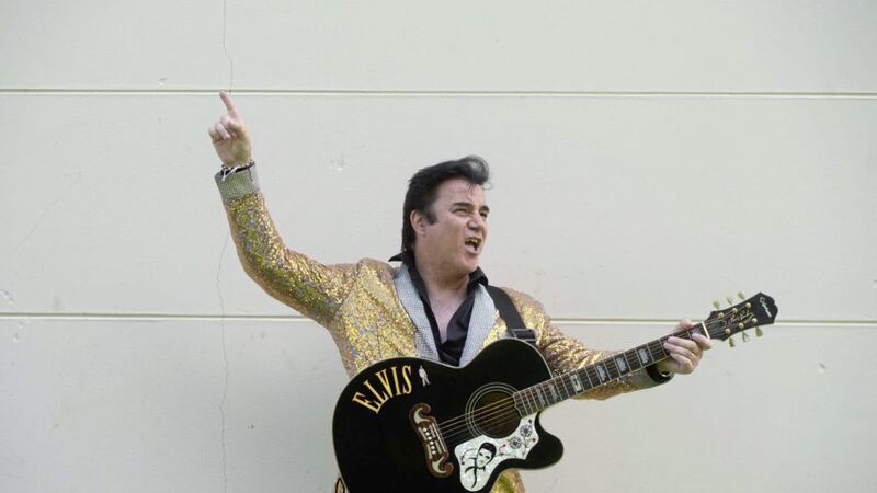 Elvis Presley tribute singer Jim Brown, aka The King &ndash; &#39;some days I think I should maybe be thinking about hanging up the spangly outfits&#39;. Picture by Mark Marlow 