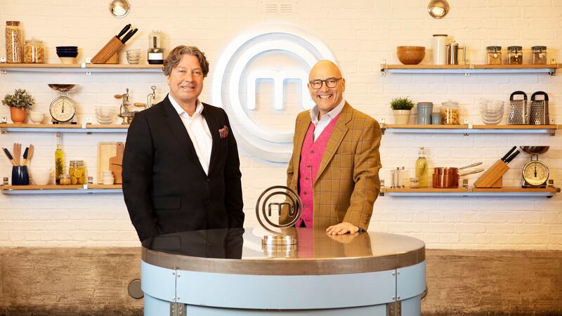 The MasterChef judges now have individual plates of food to taste.