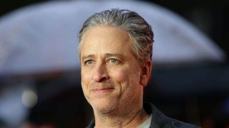 Jon Stewart targets Donald Trump with appearance on Stephen Colbert's The Late Show