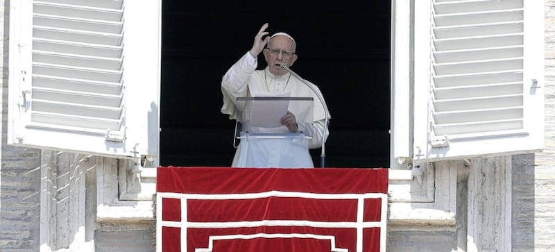 Pope Francis is due to meet with homeless people in Dublin this weekend. Picture by AP 