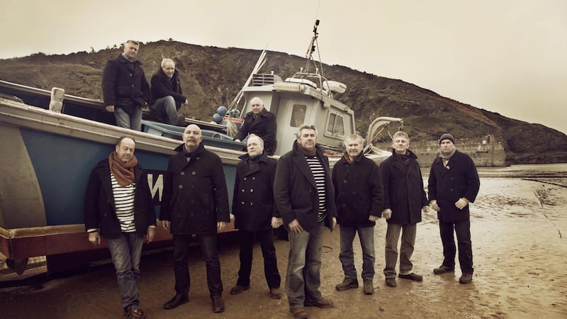 The Cornish sea-shanty singing music group secured a record deal in 2010.