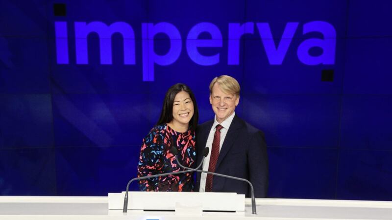 Pictured are: Chris Hylen, president and CEO, Imperva; and Jennifer Lovette, senior vice president of customer success at Imperva 