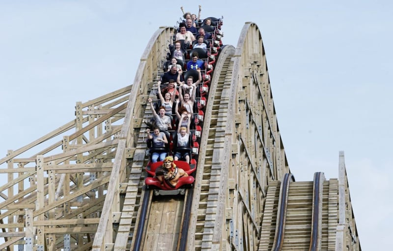 The C&uacute; Chulainn Coaster at Tatyo Park is Ireland&#39;s first rollercoaster and Europe&#39;s first wooden rollercoaster with an inversion 