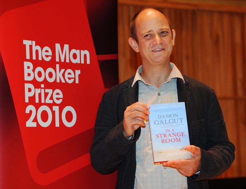 Damon Galgut with his shortlisted novel In A Strange Room in 2010