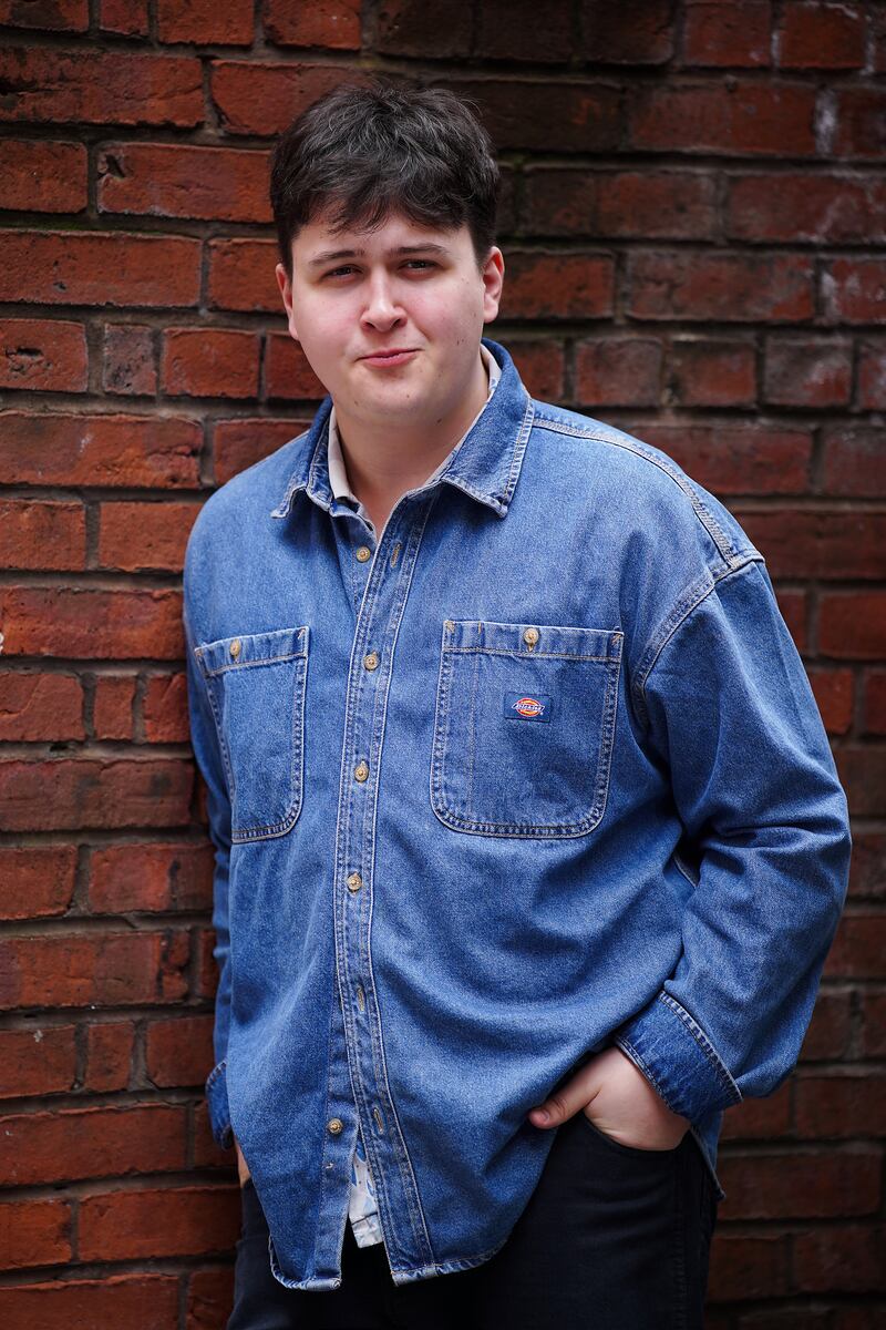 Teenage musician Patrick Bennett in Liverpool