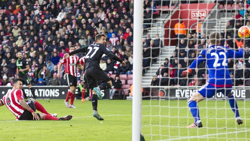 Stoke City's Bojan Krkic scores the winner at Southampton at St Mary's on Saturday<br />Picture by PA&nbsp;
