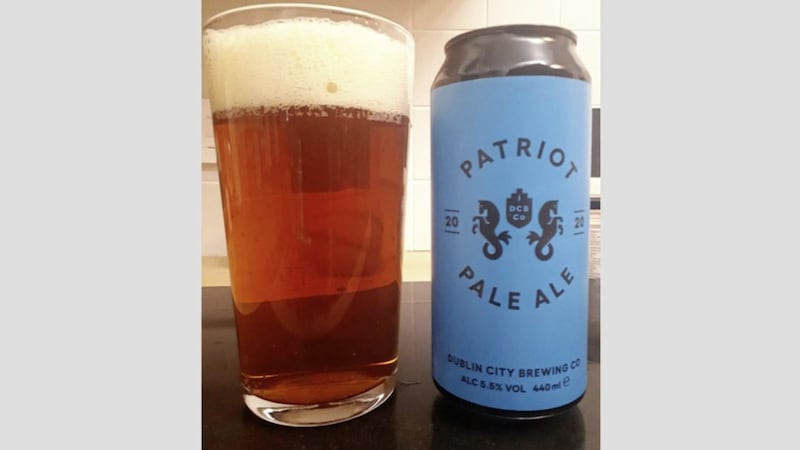 Patriot, a 5.5 per cent pale ale from Dublin City Brewing Co 