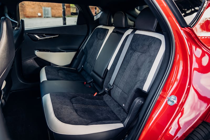 A flat floor and broad rear seat means the Kia EV6 can comfortably accommodate three passengers