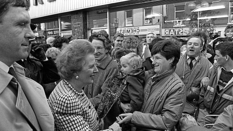 Margaret Thatcher, pictured in Lisburn in 1988. The previous year she warned that loyalist strike action would &quot;lead to the erosion of support for the union in the United Kingdom as a whole&quot;. PICTURE: PACEMAKER 