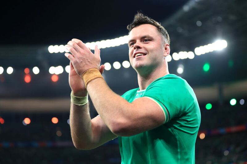 Ireland lock James Ryan is absent from Andy Farrell's match day squad