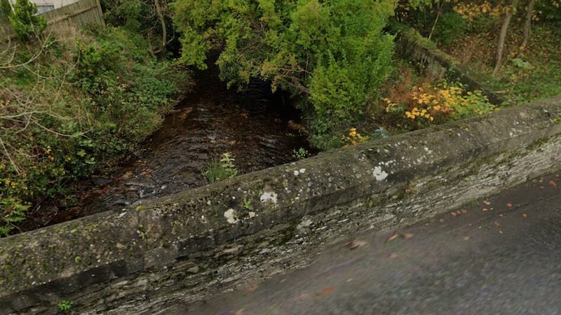 A bridge over the Muff River in Eglinton, Co Derry.