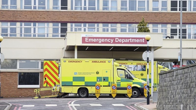 As Covid-related pressures on our hospitals intensified, Craigavon Area Hospital was forced to close its Emergency Department to new admissions twice last week. Picture by Hugh Russell 