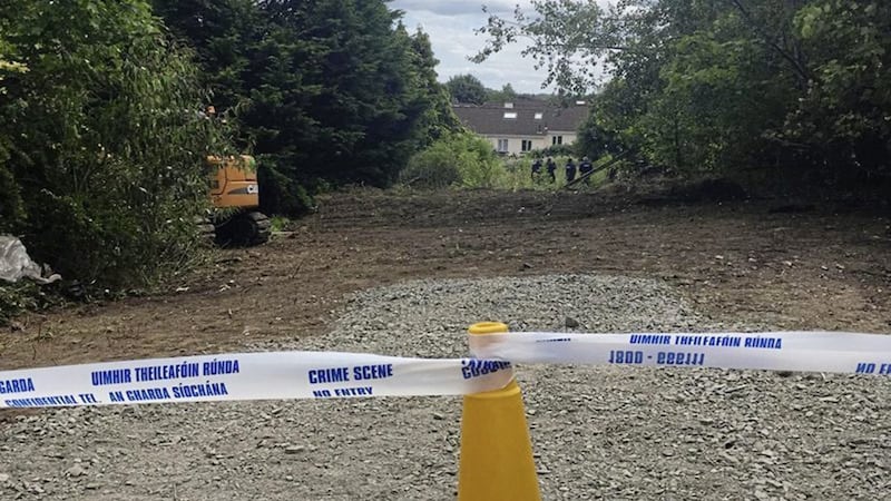 On Saturday, gardai sealed off three acres of woodland in Chapelizod in south Dublin in relation to Trevor Deely&#39;s disappearance. Picture from RTE 