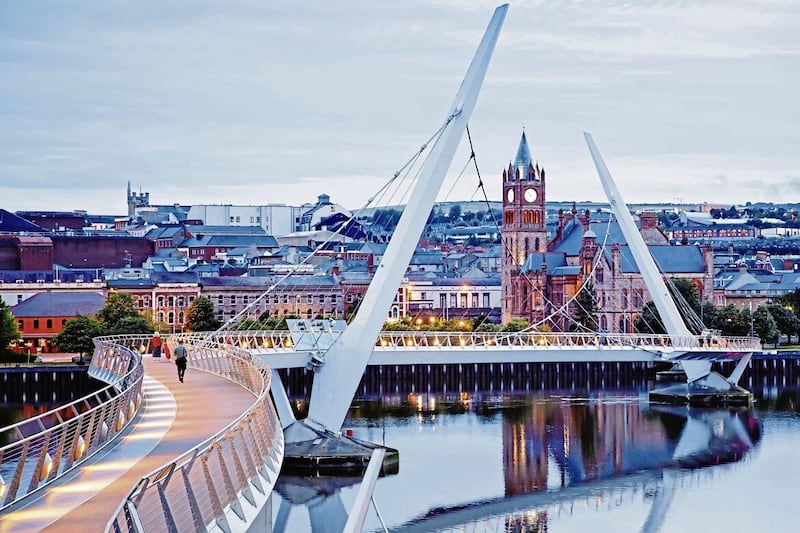 The Peace bridge in Derry is a tribute to how far the city has progressed since the Troubles