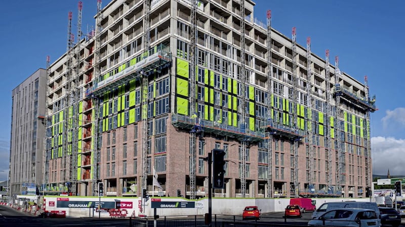 £48m Belfast student accommodation scheme 'tops out' at 12 storeys ...