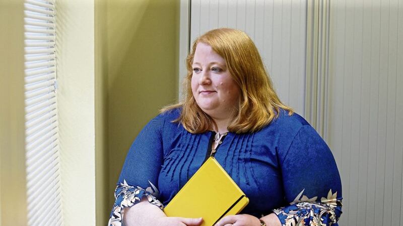 Alliance could be the beneficiary of a collapse in DUP support. Pictured is Alliance leader Naomi Long. Photo: Mal McCann. 
