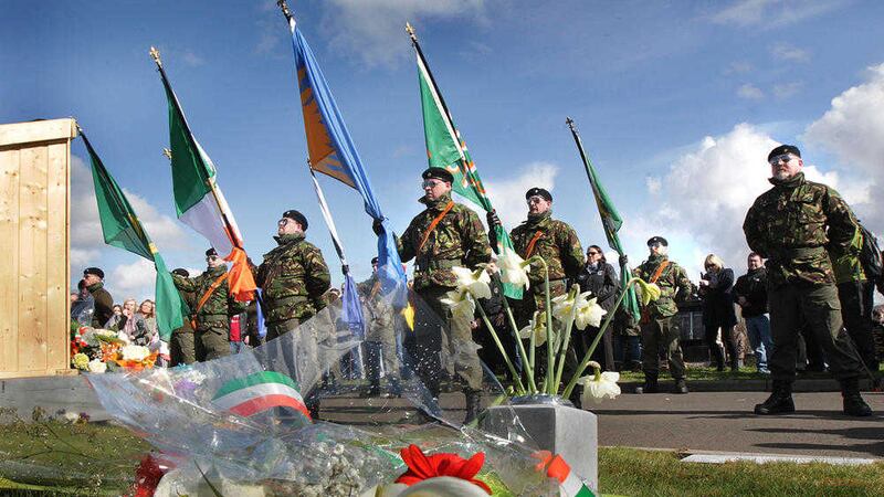 The 32 CSM Easter Monday commemoration taking place at the Derry city cemetery&nbsp;