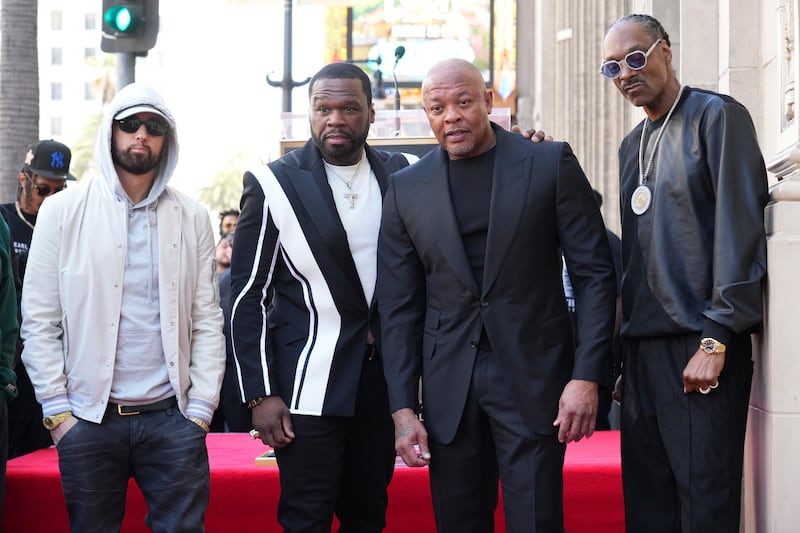Eminem, 50 Cent, Dr Dre, and Snoop Dogg