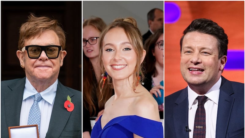 Famous faces including Sir Elton John, Jamie Oliver and Rose Ayling-Ellis took to social media to reflect on the past year.