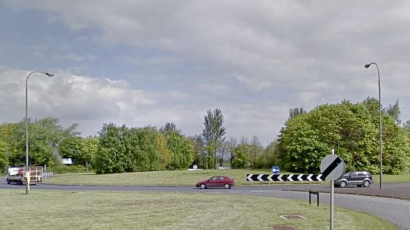 Approaching a roundabout in Craigavon from Drumgor Road. Picture from Google Maps 