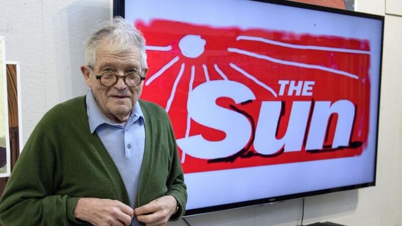 David Hockney has redesigned the Sun’s masthead - but is there more to it than meets the eye?