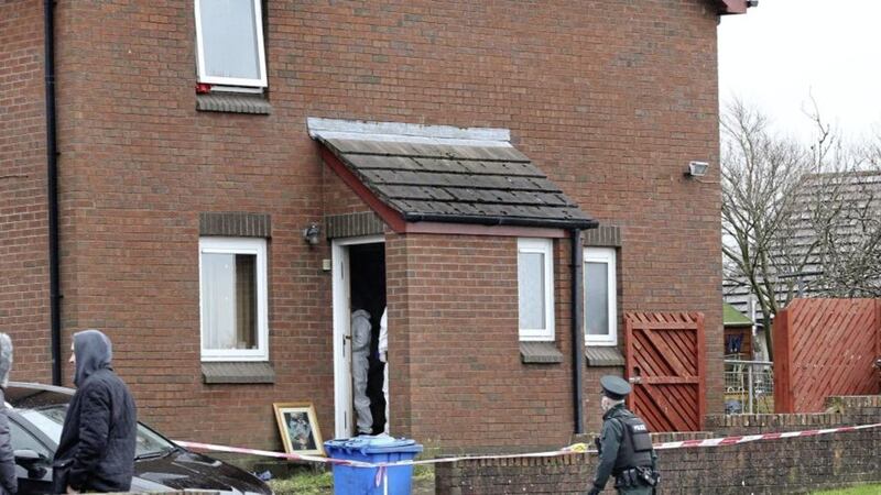 An elderly man died in a fire at a house in Derry&#39;s Earhart Park. Picture by Margaret McLaughlin 