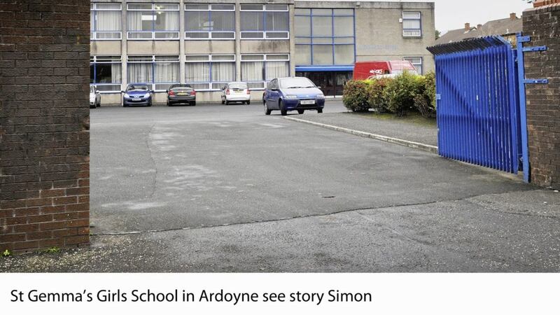 The former St Gemma&#39;s High School site in Ardoyne, north Belfast 