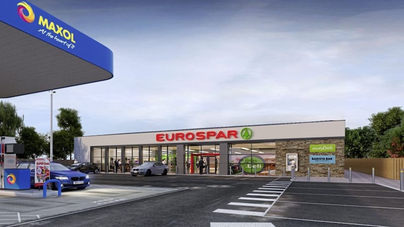 Visual of the proposed new EuroSpar on the Banbridge Road in Gilford 