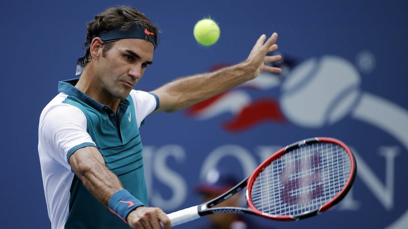 Roger Federer in action at the US Open on Tuesday <br />Picture: PA&nbsp;