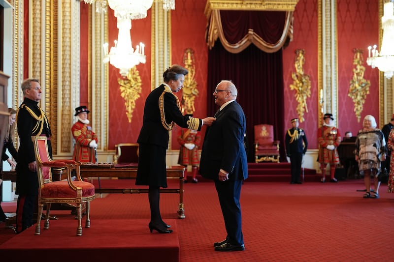 Philip Dudderidge is made an OBE by the Princess Royal