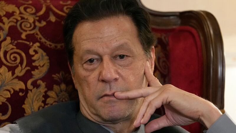 Pakistan’s former prime minister Imran Khan is in custody (AP Photo/K.M. Chaudary, File)