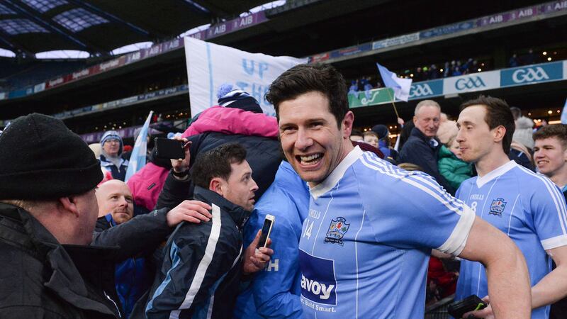 Sean Cavanagh, pictured after Moy's 1-10 to 0-7 victory against Michael Glavey's of Roscommon in the All-Ireland IFC final on Saturday afternoon in Croke Park