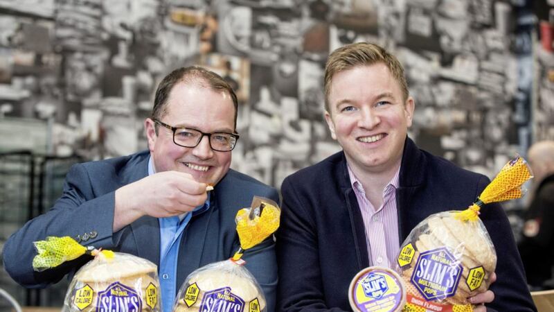 JFC Distribution director James Connolly (left) with Jonathan McWhinney, buyer at Tesco NI 