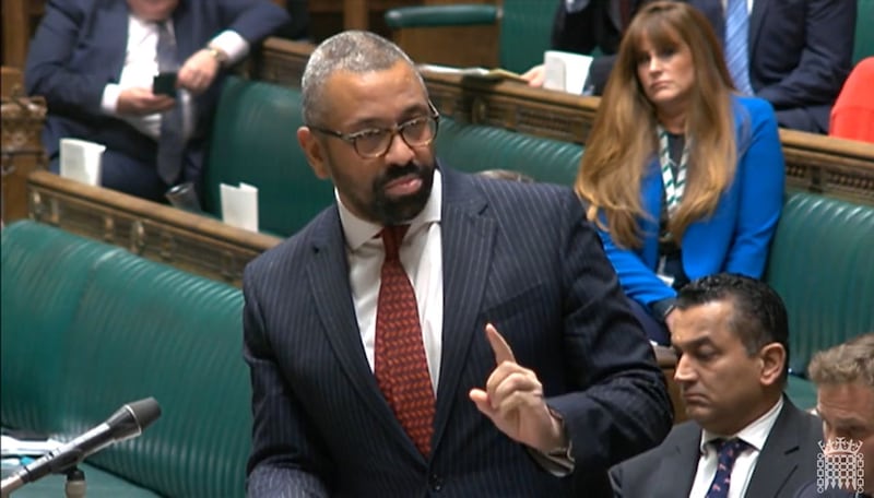 Home Secretary James Cleverly said the changes are an effort to curb abuses to the health and care worker visa (House of Commons/UK Parliament/PA)