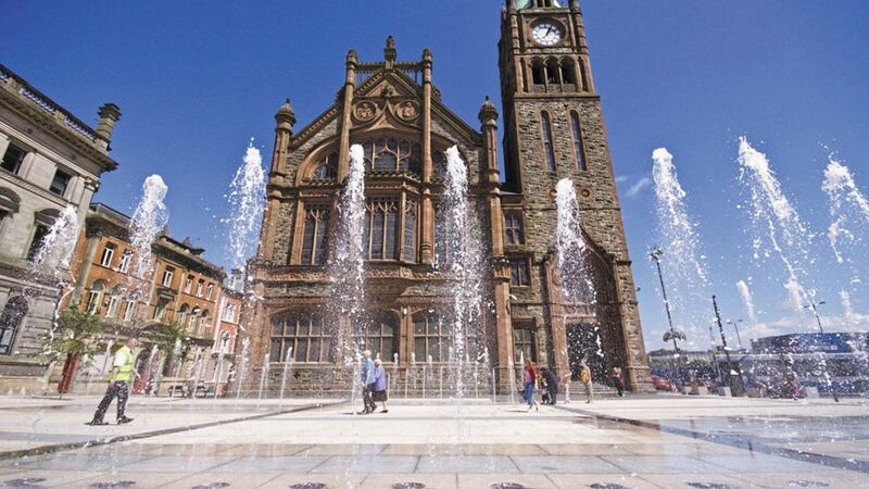 Derry's Guildhall, Tower Museum and Harbour House are to close for a number of days for a deep clean after some staff tested positive for Covid-19. Picture by Margaret McLaughlin