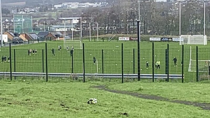 The device in Derry was found close to GAA playing fields 
