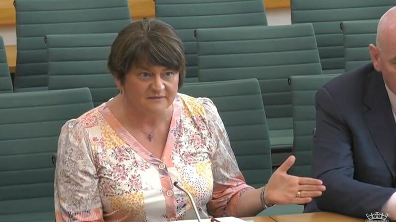 Former Northern Ireland first minister Baroness Arlene Foster has said the attendance of senior members of Sinn Fein at ‘glorifying events’ results in the normalisation of violence (House of Commons/UK Parliament/PA)
