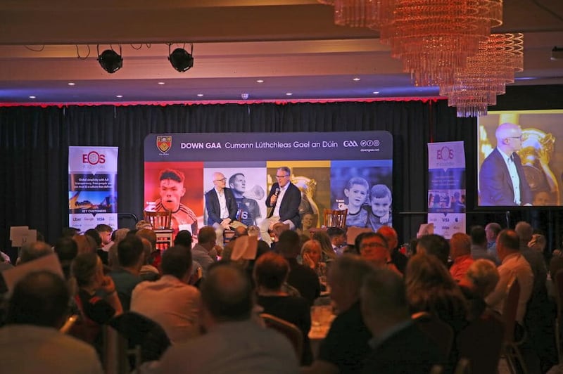 Over 600 people took part at Down GAA's fundraiser at the Canal Court Hotel. Guests included GAA President-elect Jarlath Burns. Picture by Louis McNally