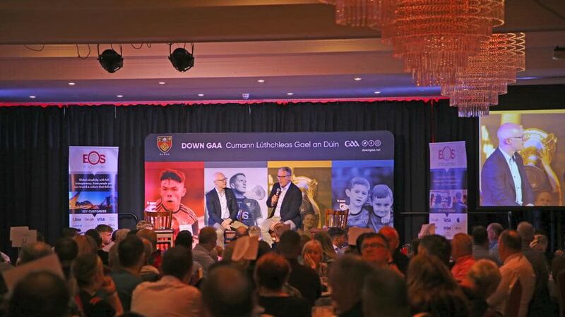 Over 600 people took part at Down GAA's fundraiser at the Canal Court Hotel. Guests included GAA President-elect Jarlath Burns. Picture by Louis McNally